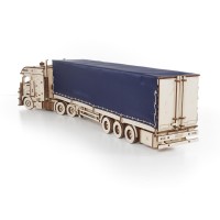 Eco Wood Art (EWA) 3D Houten Puzzel Tilt Semitrailer for Truck Road King, 3250, 57,4×12,3×17,1cm