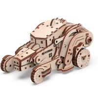 Mr Playwood 3D Wooden Puzzle, Transformer Dinocar, 10105, 14.5(29)x11.5(11.5)x8.5(16.5)cm