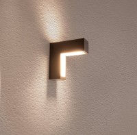 LED wall lights "Angus" made of metal and plastic in anthracite, with integrated LED
