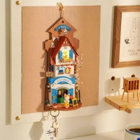 Key rack DIY Island Dream Villa with LED lighting, Robotime, DS022, 12x8x30cm