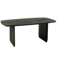 J-Line Eettafel Acaciahout Zwart
