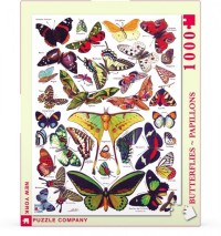 New York Puzzle Company Butterflies~Papillons - 1000 pieces