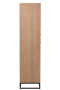 J-Line cabinet High Zigzag cabinet - wood/metal - natural/black