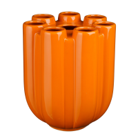 Minda Tulpenvaas - H34 x Ø28 cm - Keramiek - Oranje