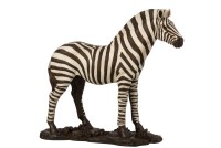 J-Line figure Zerbra - polysin - white/black - large