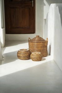 The Colonial Peek-a-Boo Basket - Natural Brown - M