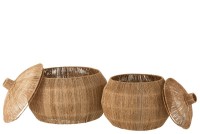 J-Line Set 2 Manden Dantya Bal Natural Jute