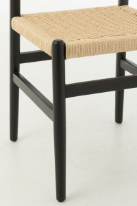 J-Line Chair Lap Beechwood/Rope Black