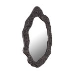 Morina Black Alu Mirror Organic Oval Shape