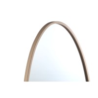 Serine Sand Steel Oval Mirror Small
