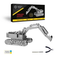 Metal Time 3D Metal Building Kit, Tireless Digger, MT043, 13.5x11.5x7cm