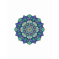 Logica Giochi Mandala Houten Legpuzzel Lotusbloem/Flower of Life, LG822, 27x27cm