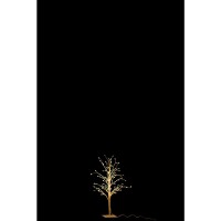 J-Line decoratie boom Kaal - metaal - wit - small - LED lichtjes