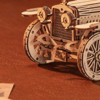 Wooden Puzzle 3D Vintage Car, Robotime, MC801, 19x9.2x11.5cm