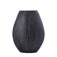 Jowad Graphite Alu Sheet Pot Ribbed High Oval M