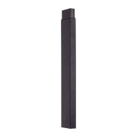 Solar decorative spit "Sigi", 79 cm high, plastic, black, integrated LEDs, warm white