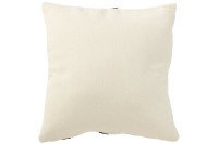 J-Line cushion Stripe - textile - white/black