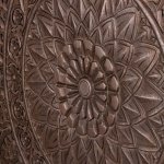 Restin Brown MDF Antique Carved Wall Panel Rect