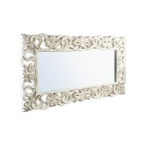 Morrigan White Poly Classical Mirror Rectangle