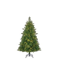 Brampton Kunstkerstboom Slim met LED Verlichting - H155 x Ø102 cm - Groen