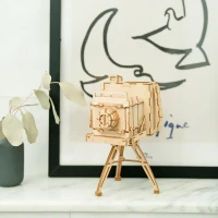 Robotime, 3D Houten Puzzel Vintage Camera, TG403, 11x10x18cm
