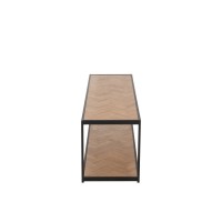 J-Line salontafel Zigzag Rechthoek - hout/metaal - naturel/zwart