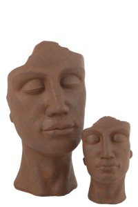 J -Line Bloempot David - Ceramics - Rust - Large - Ø 36 cm