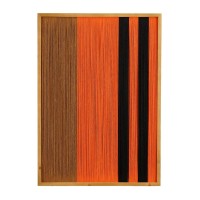 KUBA WALL DECORATION - L50 x B3 x H70 cm - FSC 100% - Cotton - Orange