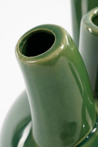 Marlijn Tulip Vase - H28 x Ø20 cm - Ceramic - Green