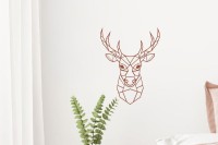 Metal Wall Decoration Deer, 141609, Rust Metal, 49.2x38.1cm