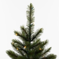 Bristlecone Kunstkerstboom met LED Verlichting - H155 x Ø99 cm - Donkergroen