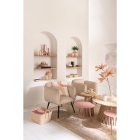 J-Line bijzettafel - ijzer - oud roze