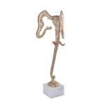 Horton Champagne Alu Elephant Statue Marble Base L