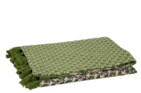 J-Line Plaid beach flowers - cotton - green