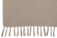 J-Line Plaid fringes - cotton - taupe