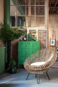J-Line Cupboard 9 Doors Metal Green