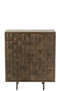 J-Line Cabinet Pino Metal/Mango Wood Brown/Grey