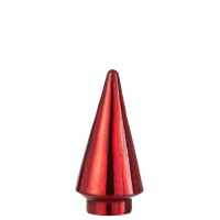 J-Line Kerstboom - glas - rood - medium - LED