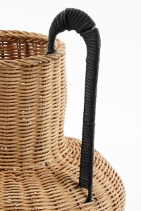 Loulou Decoration vase - H42 x Ø40 cm - Rattan - Brown