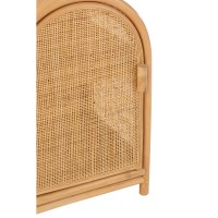 J-Line Ellen Rotan kast - 2 deuren - jute - naturel - S