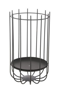 J-Line Fire Pit High Iron Black Small