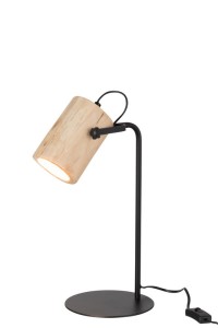 J-Line Silas Berangen desk lamp - wood - natural