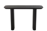 J-Line Console Large Veneer/Fir Wood Black