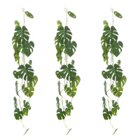 3 pcs. Monstera Artificial Garland 120cm (Garland)