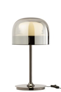 J-Line table lamp Topja - glass/metal - silver