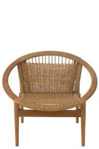 J-Line chair Round - wood - natural