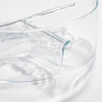 Linda Snack bowl with compartments - H9 x Ø26 cm - Glass - Transparent