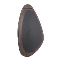 Santin Brown Mango Wood Organic Triangle Mirror