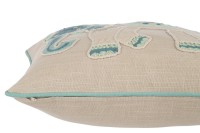 J-Line cushion Elephant - cotton - gray/blue