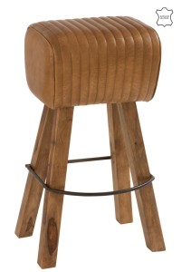 J-Line Stool Gym Leader/Mango Wood Camel/Natural